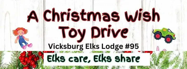 A Christmas Wish: Elks Lodge Toy Drive for kids in local shelters
