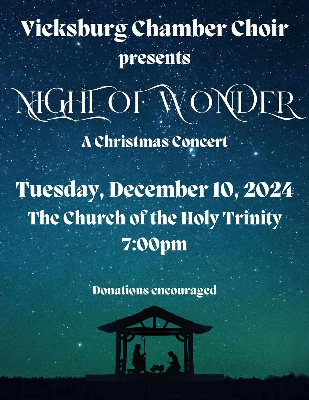 vicksburg chamber choir presents night of wonder